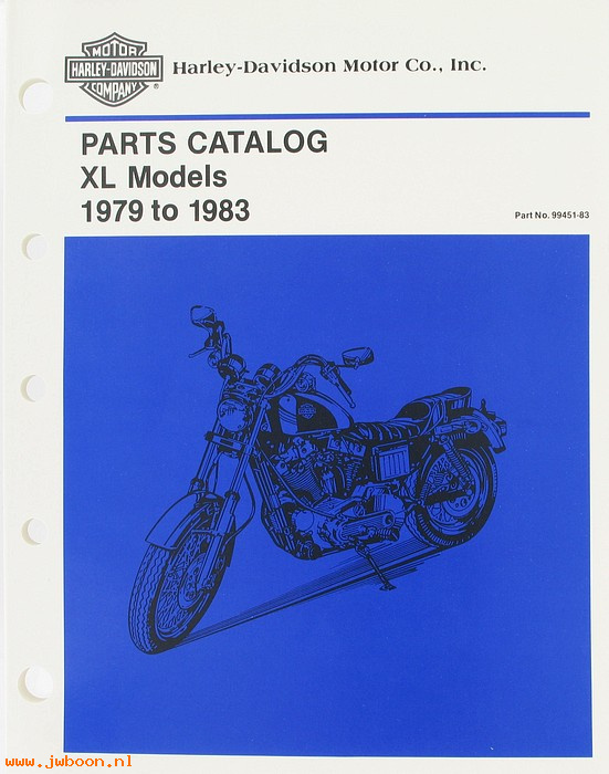   99451-83 (99451-83): Sportster, XL parts catalog '79-'83 - NOS