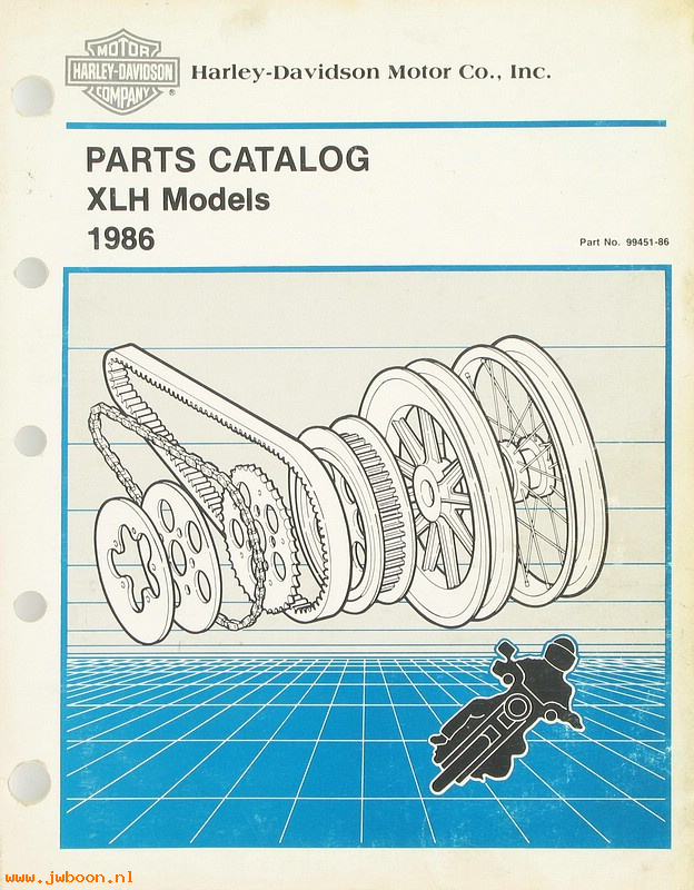   99451-86used (99451-86): Sportster, XLH parts catalog 1986