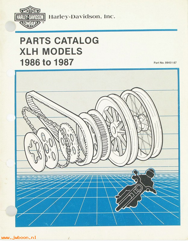   99451-87used (99451-87): Sportster, XLH parts catalog '86-'87