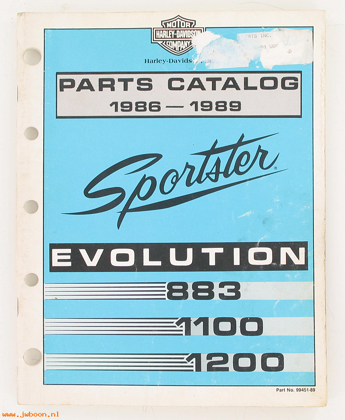   99451-89used (99451-89): Sportster, XLH parts catalog '86-'89