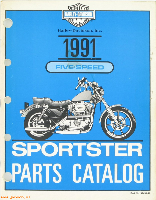  99451-91used (99451-91): Sportster, XL 5-speed parts catalog 1991