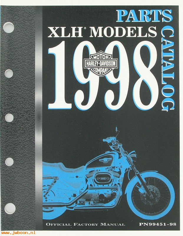   99451-98 (99451-98): Sportster, XLH parts catalog 1998 - NOS