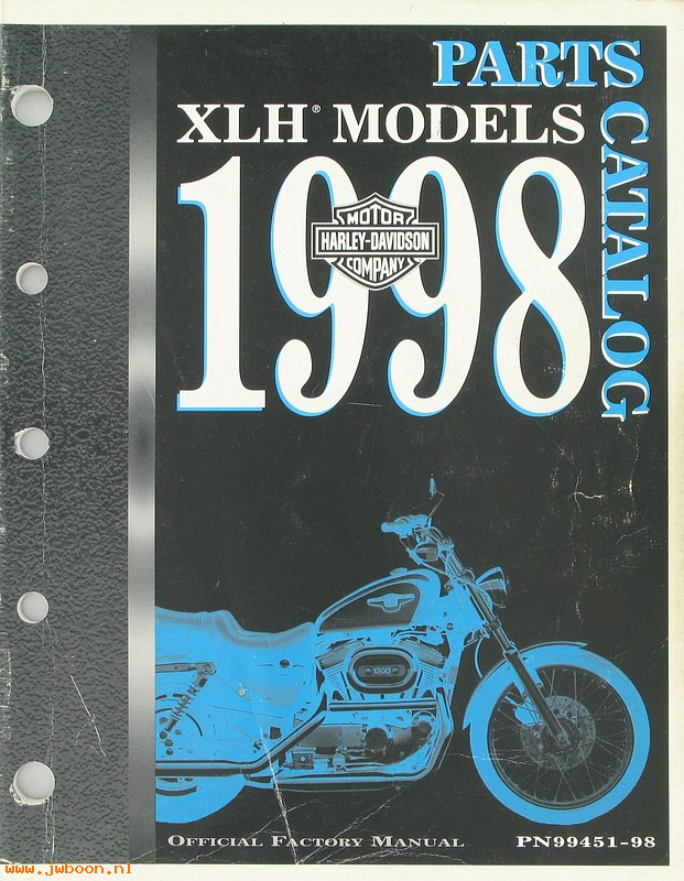   99451-98used (99451-98): Sportster, XLH parts catalog 1998