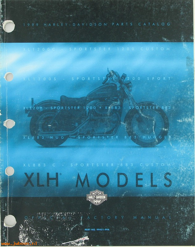   99451-99Aused (99451-99A): Sportster, XLH parts catalog 1999