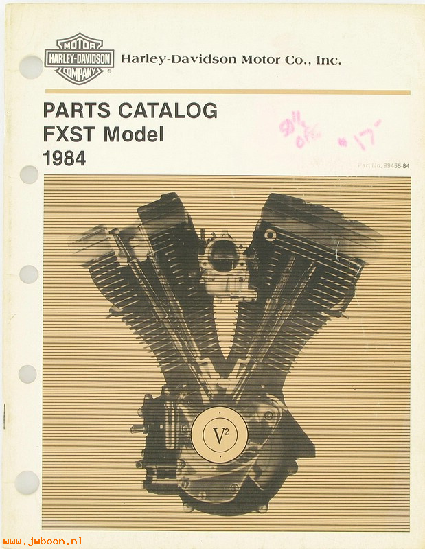   99455-84used (99455-84): FXST, Softail parts catalog 1984