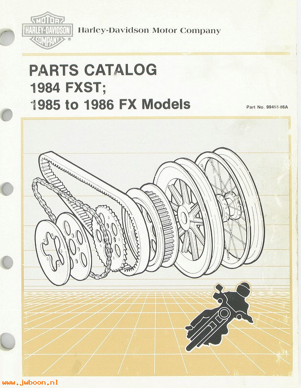   99455-86Aused (99455-86A): FXST parts catalog '84-'86, FX '85-'86