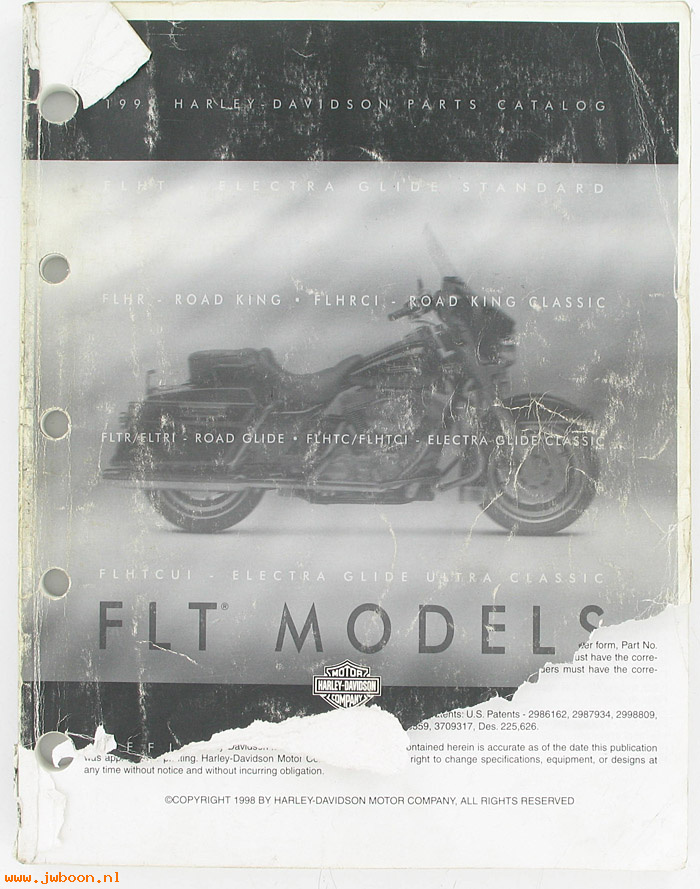   99456-99used (99456-99): FLT, FLHR parts catalog 1999