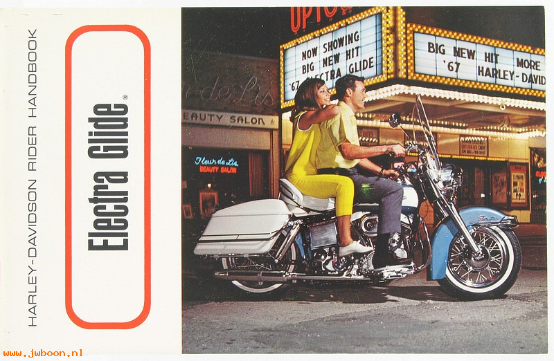   99460-67 (99460-67): Riders handbook 1967 Electra Glide - NOS
