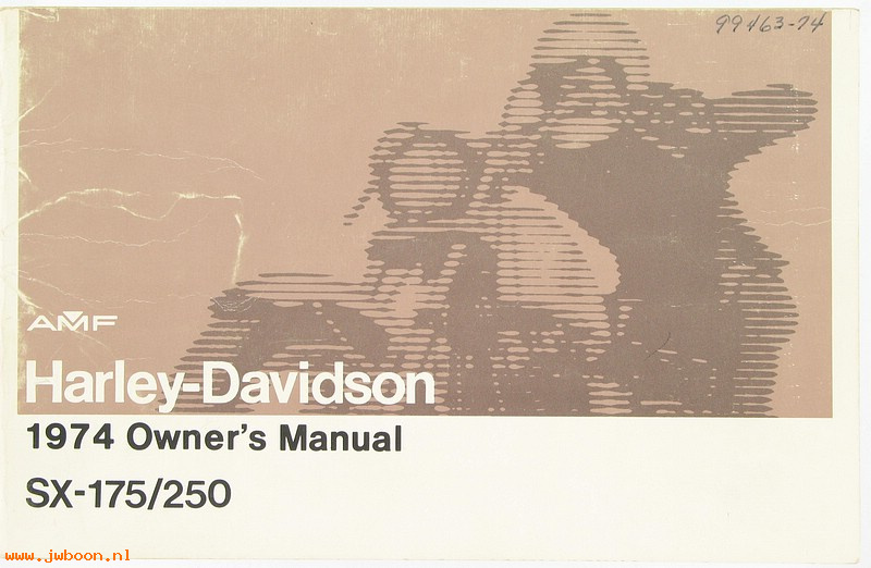   99463-74 (99463-74): 1974 Riders handbook / Owner's manual,  SX 175, SX 250 - NOS