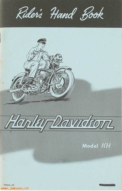   99464-55 (99464-55): 1955 Riders handbook / Owner's manual, KH - NOS