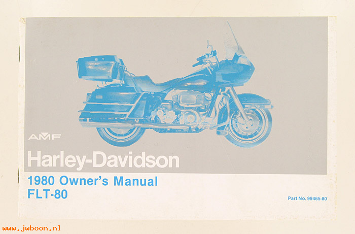   99465-80 (99465-80): 1980 Riders handbook / Owner's manual, FLT-80 - NOS