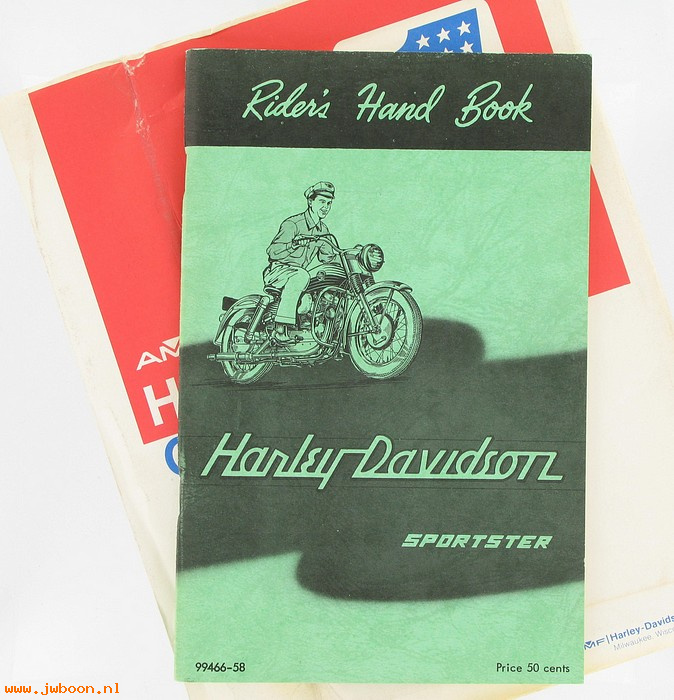  99466-58 (99466-58): 1958 Riders handbook / Owner's manual, Sportster - NOS