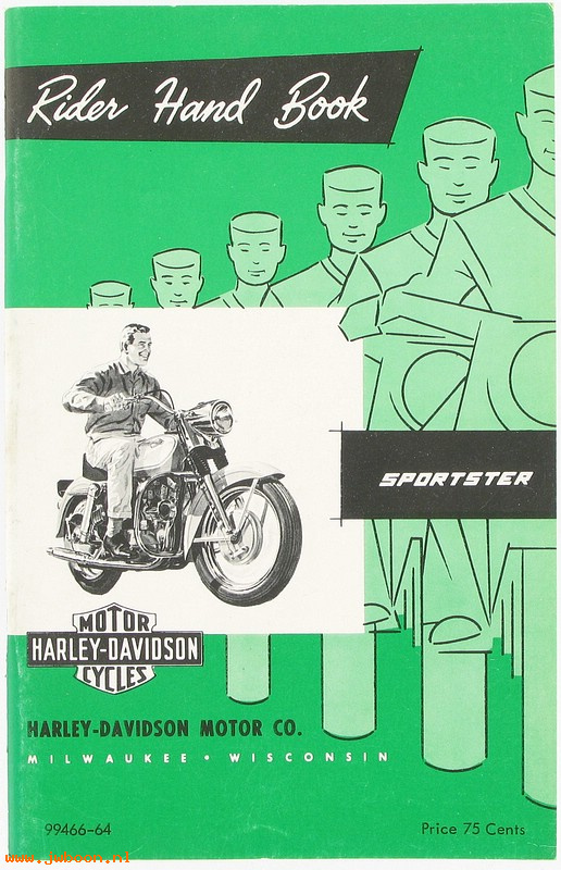   99466-64 (99466-64): 1964 Riders handbook / Owner's manual, Sportster - NOS