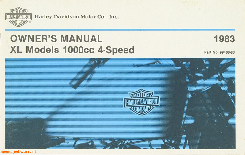   99466-83 (99466-83): 1983 Riders handbook / Owner's manual, Sportster - NOS