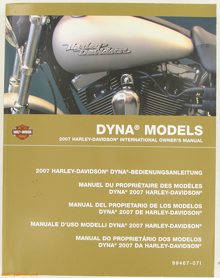   99467-07I (99467-07I): Dyna international owner's manual 2007 - NOS