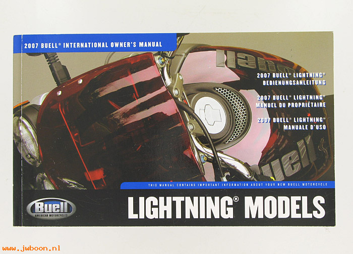   99474-07YI (99474-07YI): Lightning international owner's manual 2007 - NOS