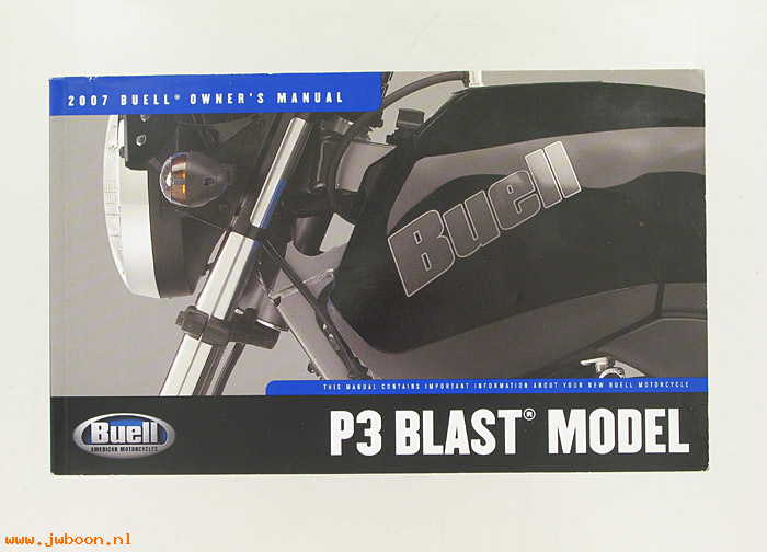   99476-07Y (99476-07Y): Buell Blast owner's manual 2007 - NOS