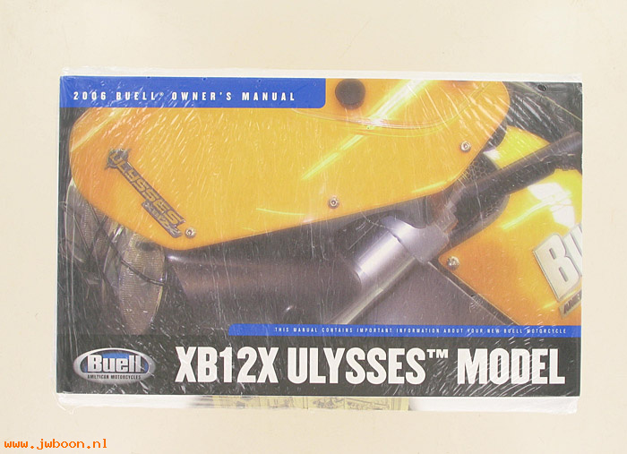   99477-06Y (99477-06Y): Buell Ulysses owner's manual 2006 - NOS