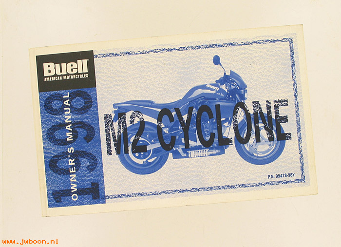   99478-98Y (99478-98Y): Buell M2 Cyclone owner's manual 1998 - NOS