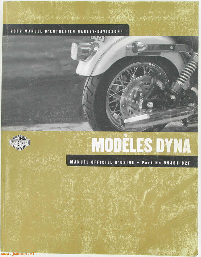   99481-02F (99481-02F): Dyna service manual 2002, french - NOS