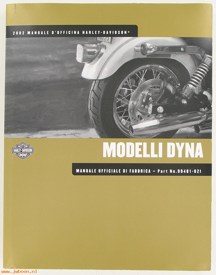   99481-02I (99481-02I): Dyna service manual 2002, italian - NOS