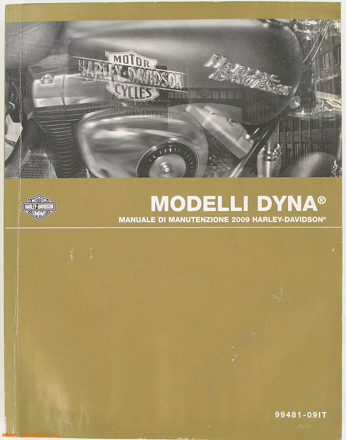   99481-09ITused (99481-09IT): Dyna service manual 2009, italian