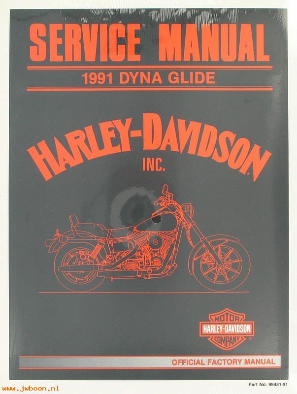   99481-91 (99481-91): Dyna Glide service manual 1991 - NOS