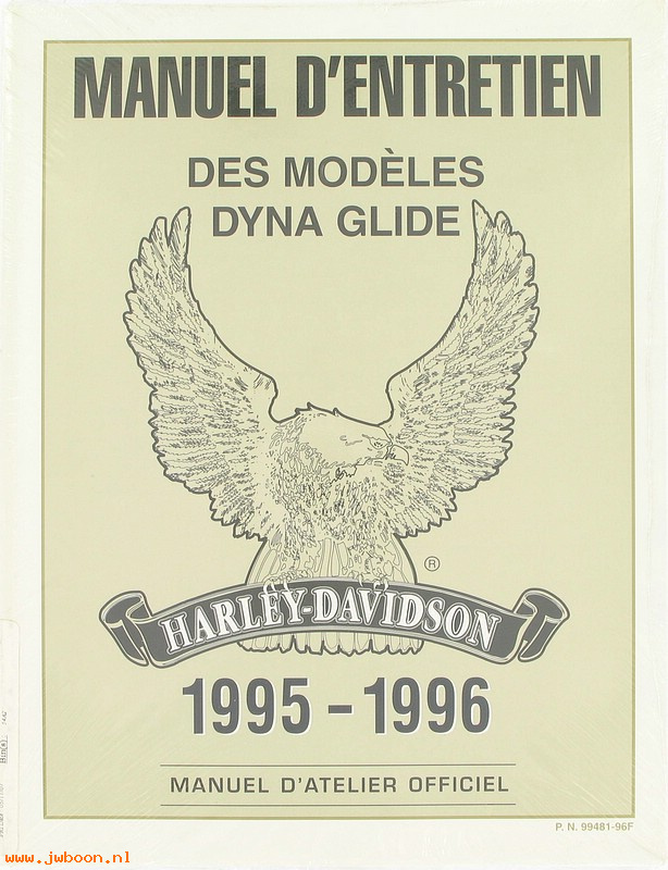   99481-96F (99481-96F): Dyna Glide service manual '95-'96, french - NOS