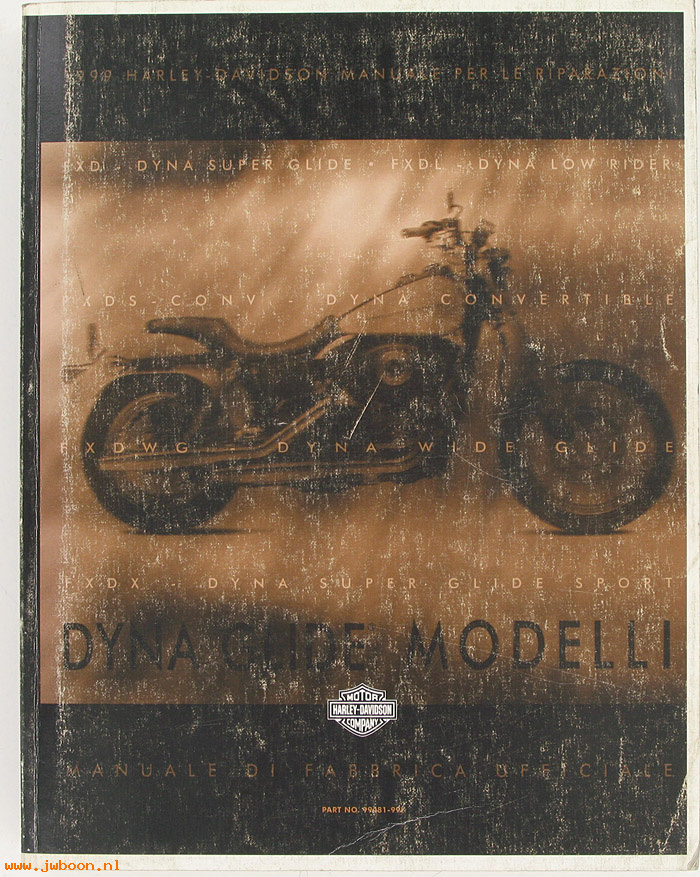   99481-99Iused (99481-99I): Dyna Glide service manual 1999, italian