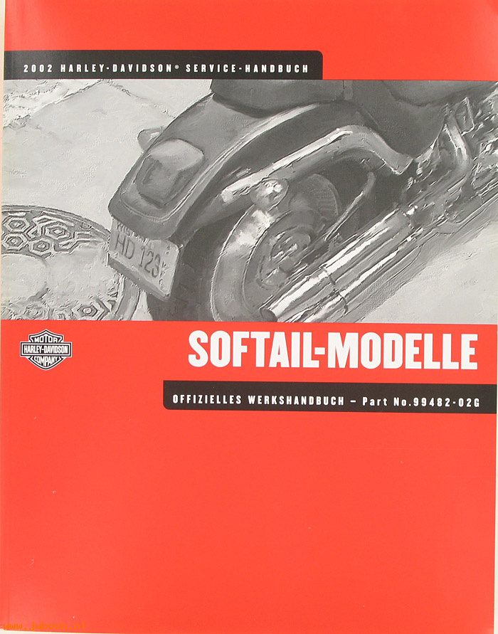   99482-02G (99482-02G): Softail service manual 2002, german - NOS