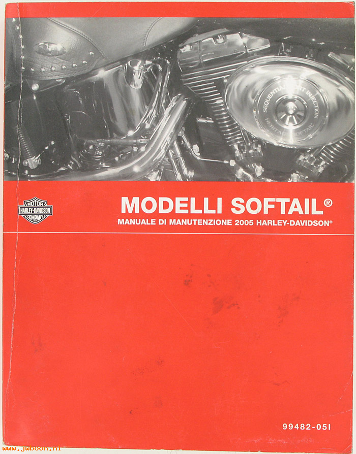   99482-05Iused (99482-05I): Softail service manual 2005, italian