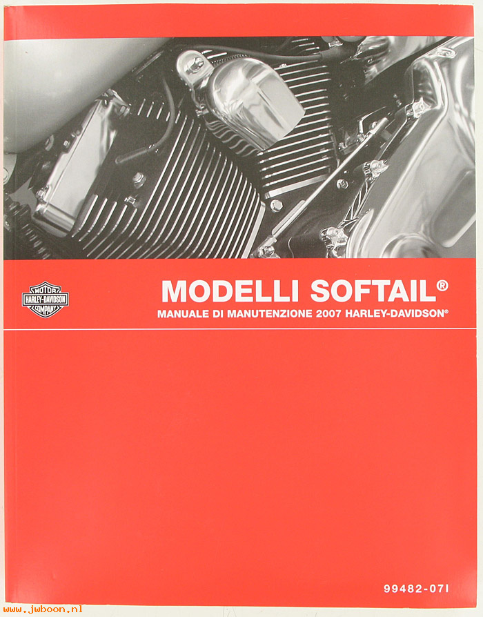  99482-07I (99482-07I): Softail service manual 2007, italian - NOS