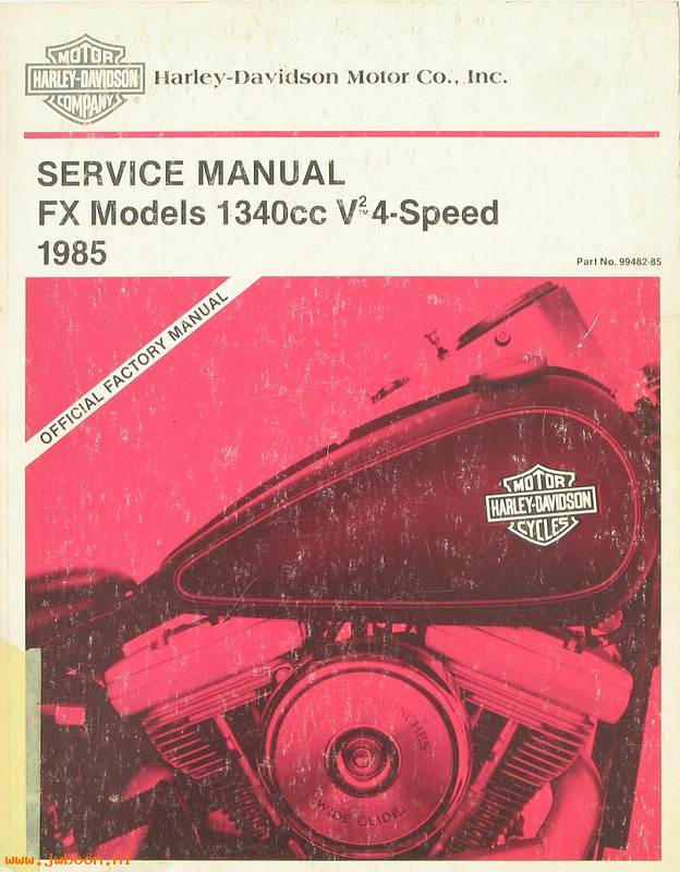   99482-85used (99482-85): FX service manual  1985