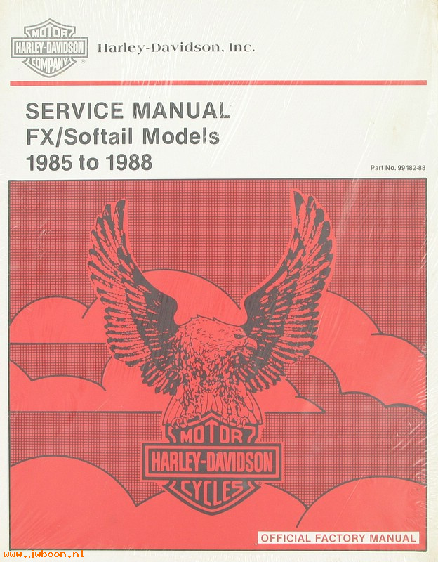   99482-88 (99482-88): FX service manual  '85-'88 - NOS