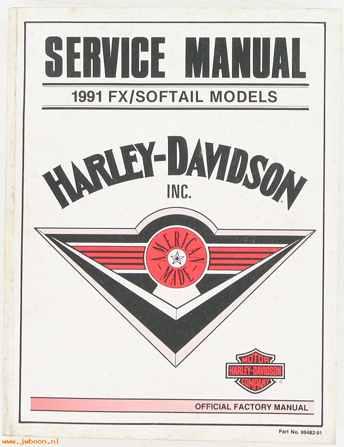   99482-91 (99482-91): FX, Softail service manual  1991 - NOS