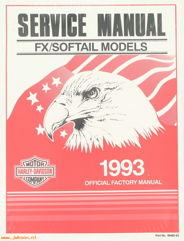   99482-93 (99482-93): Softail service manual  1993 - NOS