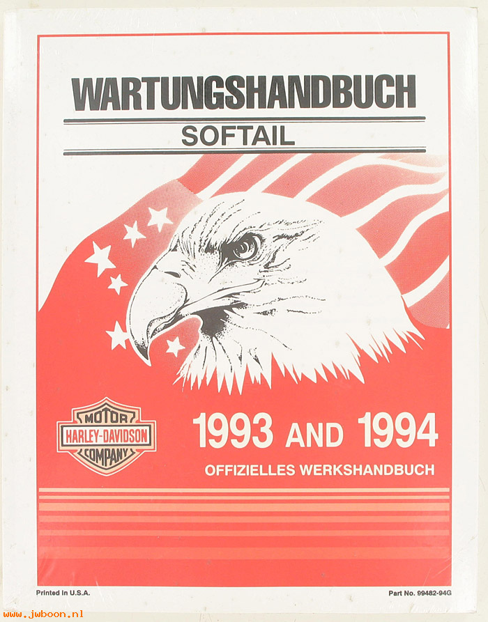   99482-94G (99482-94G): Softail service manual  '93-'94, german - NOS