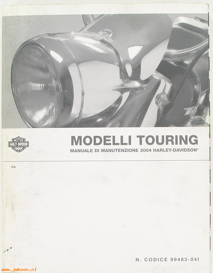   99483-04I (99483-04I): Touring models service manual 2004, italian - NOS