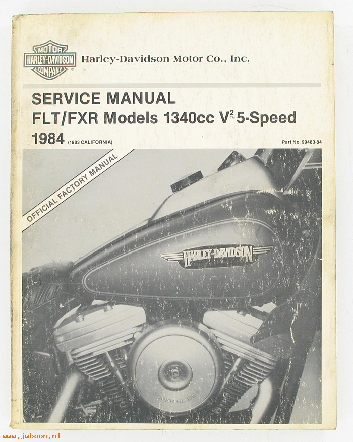   99483-84used (99483-84): FLT, FXR service manual 1984 Evo 1340