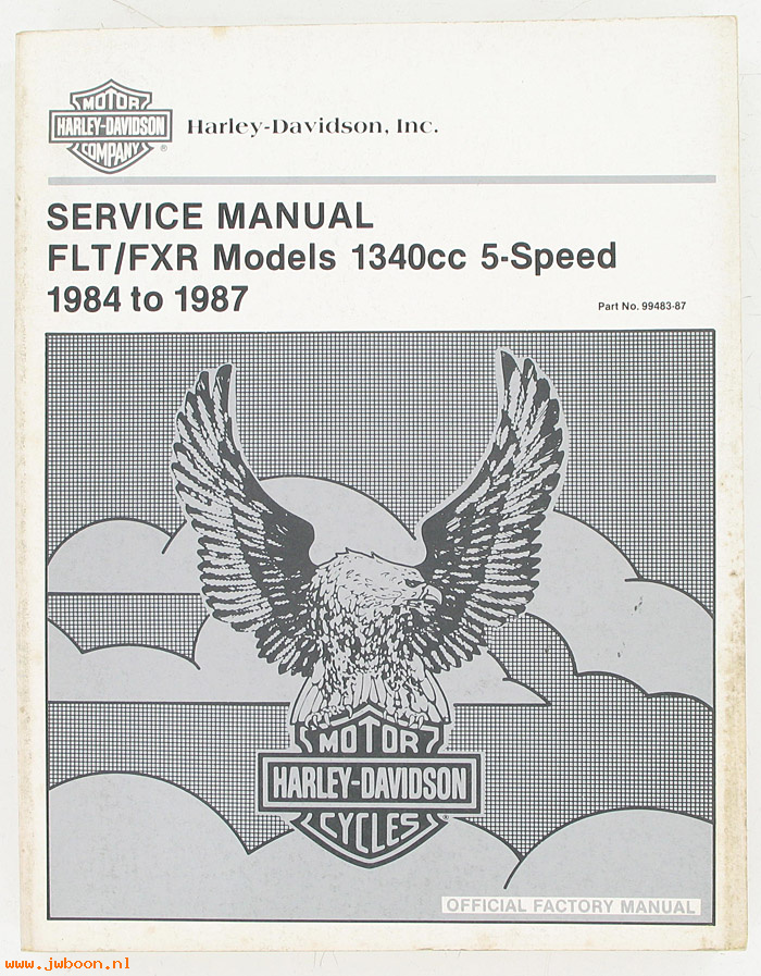   99483-87 (99483-87): FLT, FXR service manual '84-'87 - NOS