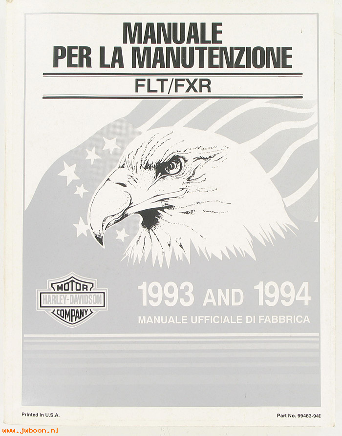   99483-94I (99483-94I): FLT, FXR service manual '93-'94, italian - NOS