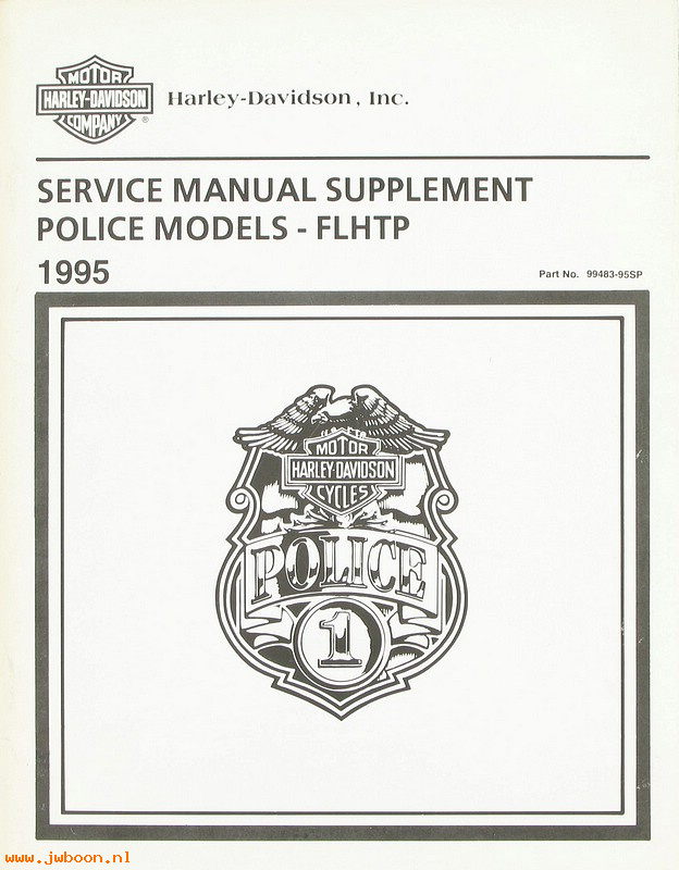   99483-95SP (99483-95SP): FXRP, FLHTP police service manual supplement 1995 - NOS