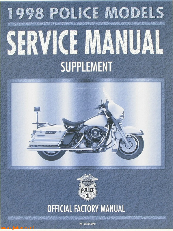   99483-98SP (99483-98SP): FLHP, FLHTP police service manual supplement 1998 - NOS