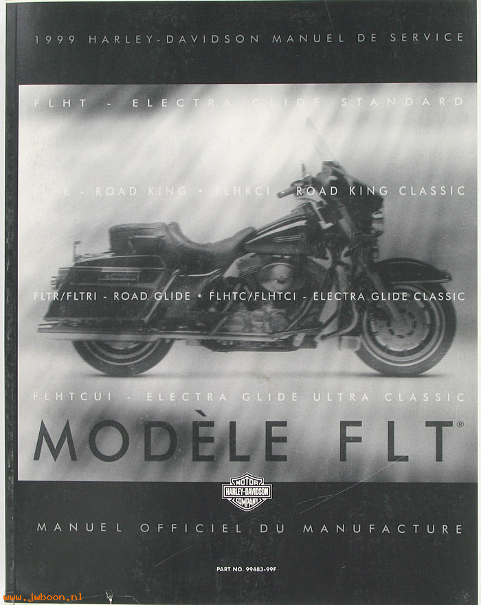   99483-99F (99483-99F): Touring FLT service manual 1999, french - NOS