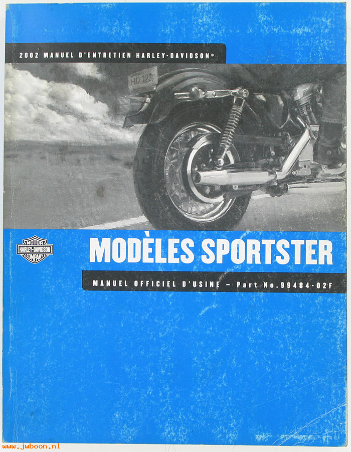   99484-02F (99484-02F): Sportster service manual 2002, french - NOS