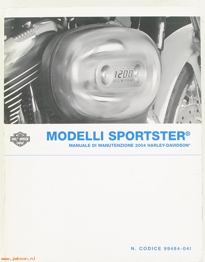   99484-04I (99484-04I): Sportster service manual 2004, italian - NOS