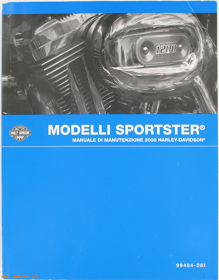   99484-08I (99484-08I): Sportster service manual 2008, italian - NOS
