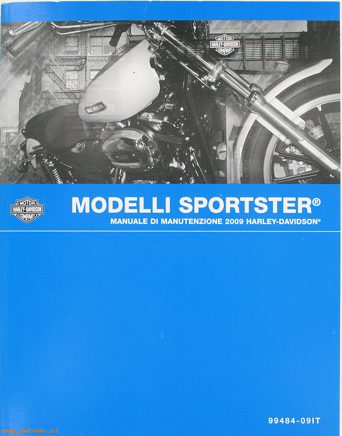   99484-09IT (99484-09IT): Sportster service manual 2009, italian - NOS
