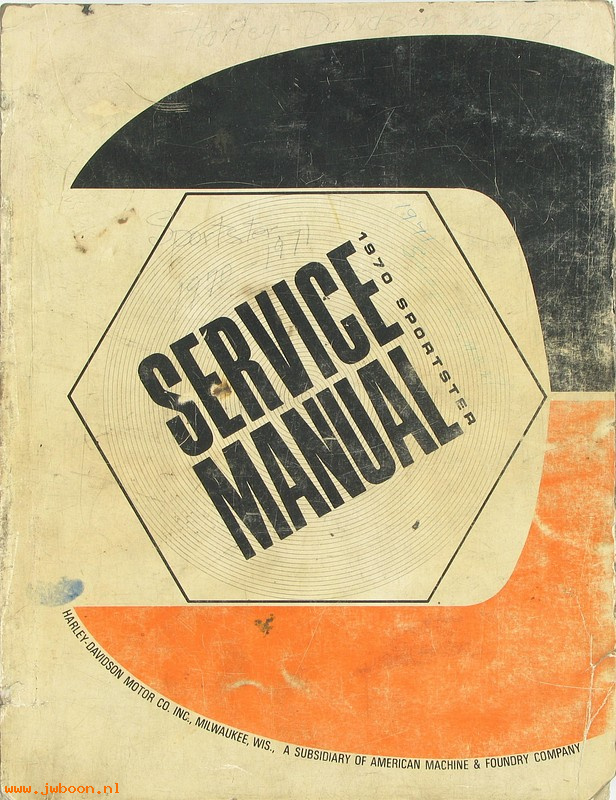   99484-71used (99484-71): Sportster service manual '70-'71