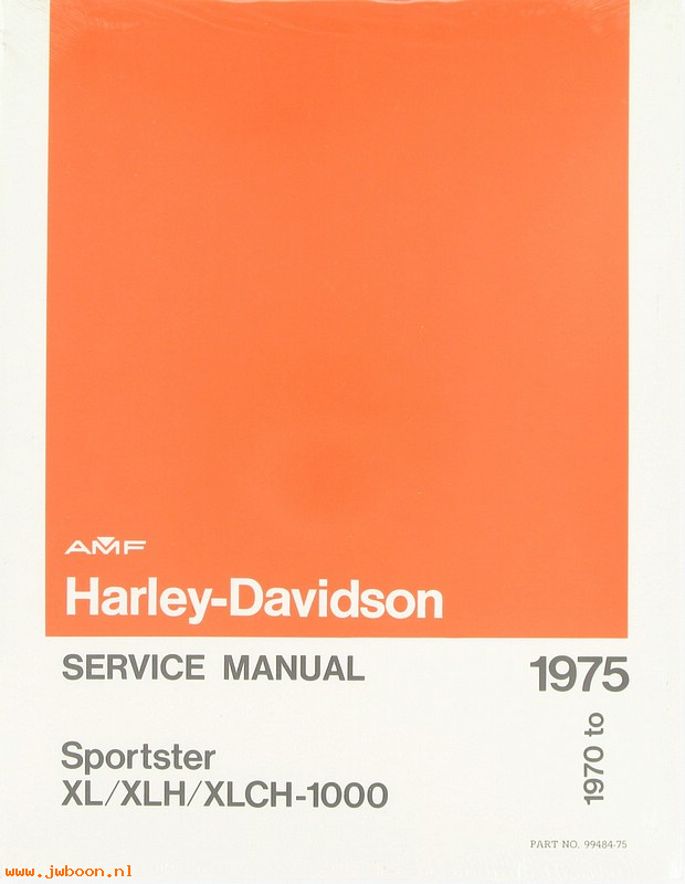   99484-75 (99484-75): Sportster service manual '70-'75 - NOS